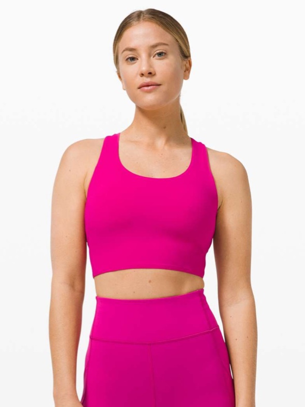 lululemon Stash It Bra in Bright Raspberry Pink Built In Bra